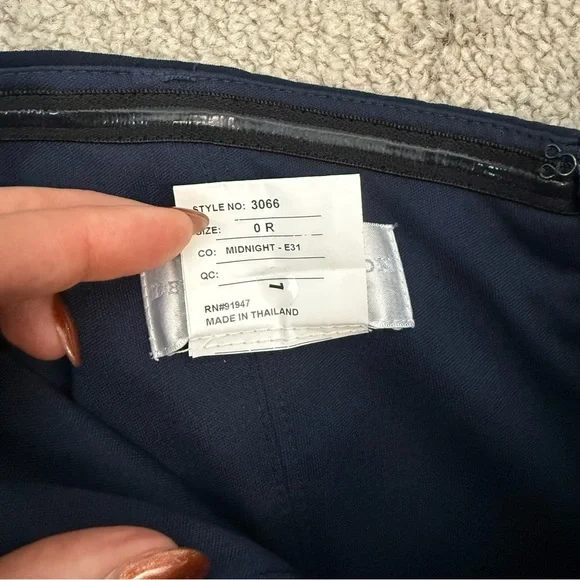 Dessy Collection 3066 Strapless Crepe Jumpsuit Navy Blue 0 - Picture 5 of 6